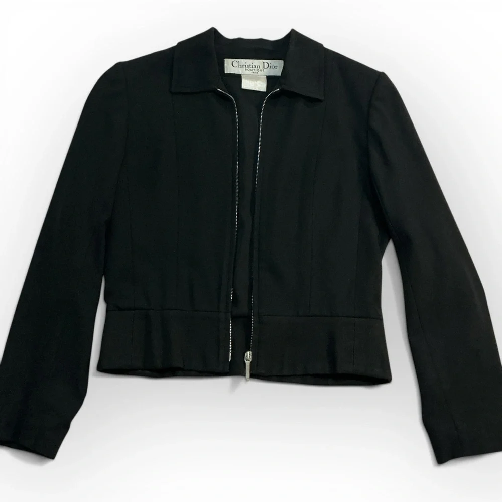 Vintage Christian Dior Boutique Black Women's Evening Jacket